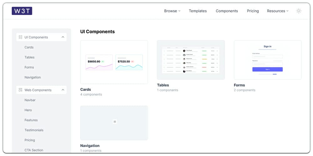 TailwindCSS Components