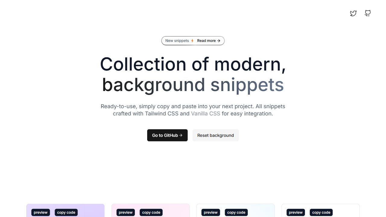 Background Snippets by Ibelick
